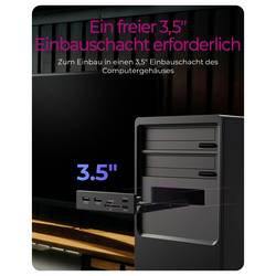 ICY BOX IB-HUB1419-i3 rámeček na 3,5 pevný disk černá