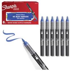 Sharpie 2218125 popisovač se štětečkem modrá