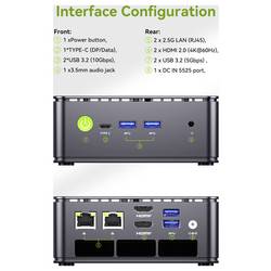 GMKtec mini PC (HTPC) G11-2 AMD Ryzen™ Embedded R2514 16GB+1TB AMD Ryzen Embedded R2514 3.7 GHz 16 GB RAM 1 TB SSD AMD Grafika Radeon Win 11 Pro G11-2 AMD