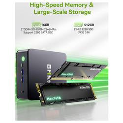 GMKtec mini PC (HTPC) G11-1 AMD Ryzen™ Embedded R2514 16+512GB AMD Ryzen Embedded R2514 3.7 GHz 16 GB RAM 512 GB SSD AMD Grafika Radeon Win 11 Pro G11-1 AMD
