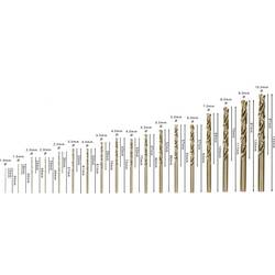 Bosch Accessories 2607017047 HSS-Co sada spirálových vrtáku do kovu 18dílná 1 mm, 1.5 mm, 2 mm, 2.5 mm, 3 mm, 3.5 mm, 4 mm, 4.5 mm, 5 mm, 5.5 mm, 6 mm, 7 mm, 8