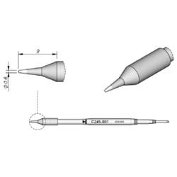 JBC Tools C245749 pájecí hrot oblý, zahnutý Délka hrotů 13 mm Obsah 1 ks