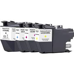 Renkforce Ink náhradní Brother LC-3219XLBK, LC-3219XLC, LC-3219XLM, LC-3219XLY kompatibilní kombinované balení černá, azurová, purppurová, žlutá
