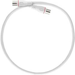 Axing antény, SAT kabel [1x F rychlozástrčka - 1x F rychlozástrčka] 0.50 m S průchodkou chránící proti zlomení bílá