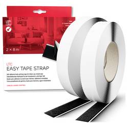 Label the Cable LTC EASY TAPE STRAP pásek se suchým zipem, (d x š) 8 m x 20 mm, černá, 8 m