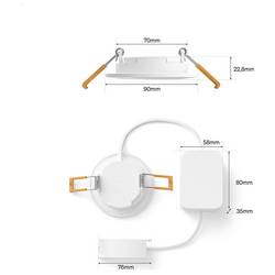 Philips Hue Hue LED vestavné svítidlo 8721103109170 3er-Pack pevně vestavěné LED 0.5 W teplá až studená bílá