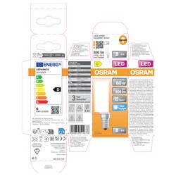 OSRAM HOMELIGHTING 4099854514678 LED Energetická třída (EEK2021) D (A - G) E14 5.9 W denní bílá nestmívatelné 1 ks