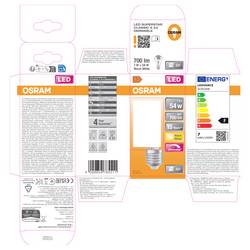 OSRAM HOMELIGHTING 4099854785511 COB LED Energetická třída (EEK2021) F (A - G) E27 klasická žárovka 7 W teplá bílá nestmívatelné 1 ks