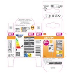 OSRAM HOMELIGHTING 4099854762437 LED Energetická třída (EEK2021) F (A - G) G4 pinová objímka 1 W teplá bílá nestmívatelné 1 ks