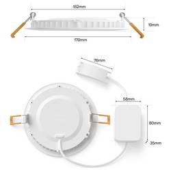 Philips Hue Hue LED vestavné svítidlo 8721103109354 1er-Pack 0.5 W teplá až studená bílá
