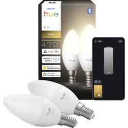Philips Hue Hue LED žárovka (sada 2 ks) 8721103099662 Energetická třída (EEK2021): E (A - G) 2er-Pack E14 0.2 W teplá bílá
