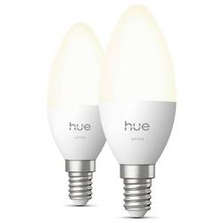 Philips Hue Hue LED žárovka (sada 2 ks) 8721103099662 Energetická třída (EEK2021): E (A - G) 2er-Pack E14 0.2 W teplá bílá