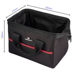 TOOLCRAFT TO-10748133 Brašna na nářadí – prázdná, (d x š x v) 320 x 210 x 230 mm