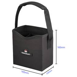 TOOLCRAFT TO-10748130 Brašna na nářadí – prázdná, (š x v x h) 165 x 165 x 105 mm