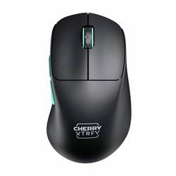 Cherry XTRFY M64 Wireless, Black optická myš, přenos bezdrátový, 5 tlačítko