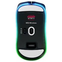Cherry XTRFY M50 Black Wireless Mouse optická myš, přenos bezdrátový, Bluetooth®, 5 tlačítko, 12000 dpi, černá