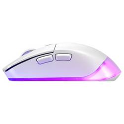 Cherry XTRFY M50 White Wireless Mouse optická myš, přenos bezdrátový, Bluetooth®, 5 tlačítko, 12000 dpi, bílá