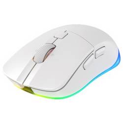 Cherry XTRFY M50 White Wireless Mouse optická myš, přenos bezdrátový, Bluetooth®, 5 tlačítko, 12000 dpi, bílá