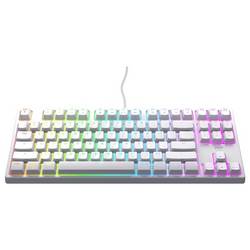 Cherry XTRFY K4V2 TKL kabelový, USB klávesnice německá, QWERTZ bílá RGB osvětlení a podsvícení displeje lze přizpůsobit interiéru každého vozu.