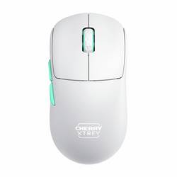 Cherry XTRFY M68 Wireless, White myš, přenos bezdrátový, 5 tlačítko