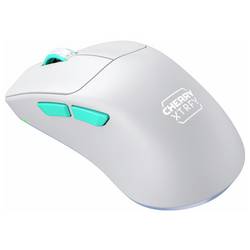 Cherry XTRFY M64 Wireless, White optická myš, přenos bezdrátový, 5 tlačítko