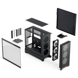 Fractal Design Geh Pop 2 Air Black TG RG midi tower PC skříň černá