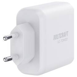 VOLTCRAFT UC-70W001 USB nabíječka, GaN, 1x USB A , 2x USB-C®, 70 W, Rychlé nabíjení, USB PD 3.2, bílá