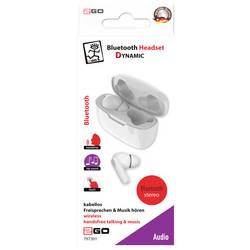 2GO Bluetooth Headset TWS Dynamic mušle na uši bílá