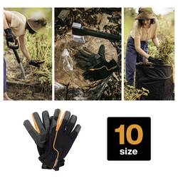 Fiskars 1003477 Pracovní zahradní rukavice černá/oranžová 1 pár