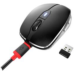 CHERRY JW-8100 optická myš, přenos bezdrátový, 6 tlačítko, 3200 dpi, černá