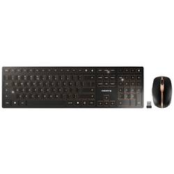 CHERRY JD-9100EU-2 bezdrátový, bezdrátový sada klávesnice a myše anglická, QWERTY černá