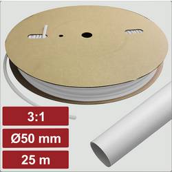 Electronic Garage EG25CA091 smršťovací bužírka s lepidlem bílá 50 mm 16.7 mm Poměr smrštění:3:1 25 m