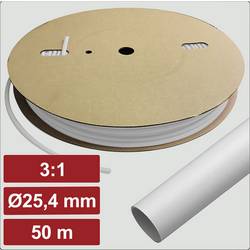 Electronic Garage EG25CA088 smršťovací bužírka s lepidlem bílá 25.4 mm 8.5 mm Poměr smrštění:3:1 50 m
