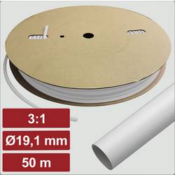 Electronic Garage EG25CA087 smršťovací bužírka s lepidlem bílá 19.1 mm 6.4 mm Poměr smrštění:3:1 50 m