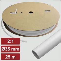 Electronic Garage EG25CA035 smršťovací bužírka bez lepidla bílá 35 mm 17.5 mm Poměr smrštění:2:1 25 m