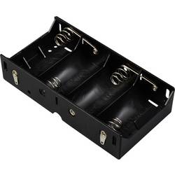 TRU COMPONENTS TC-13220484 bateriový držák 4x Velké mono pájený konektor (d x š x v) 140 x 72 x 31 mm
