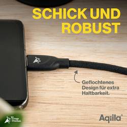 Aqiila Cablebird CB11 Kabel USB-C USB 2.0 USB-C ® zástrčka 1.00 m černá AQCBPBICB2BD867