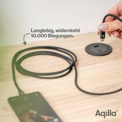 Aqiila Cablebird CB11 Kabel USB-C USB 2.0 USB-C ® zástrčka 1.00 m černá AQCBPBICB2BD867