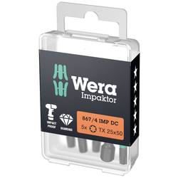 Wera 05057665001 bit Torx Pohon (šroubovák): 1/4 (6,3 mm) Typ zakončení: TORX TX 25 50 mm