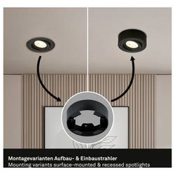 Briloner 7991015 osvětlení na stěnu/strop LED Energetická třída (EEK2021): F (A - G) teplá bílá černá