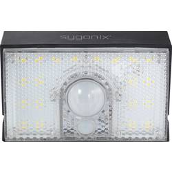 Sygonix SY-4673536 venkovní solární nástěnné osvětlení s PIR senzorem LED pevně vestavěné LED 10 W černá