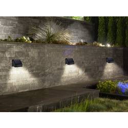 Sygonix SY-4673536 venkovní solární nástěnné osvětlení s PIR senzorem LED pevně vestavěné LED 10 W černá