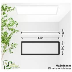 Briloner TAVA A 7550016 LED panel Energetická třída (EEK2021): A (A - G) 14 W bílá bílá