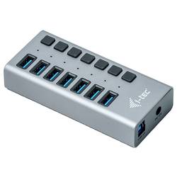i-tec U3CHARGEHUB7 USB Hub 7 portů USB-A USB 3.0 5 GBit/s šedá I-TEC USB 3.0 Charging HUB 7 Port