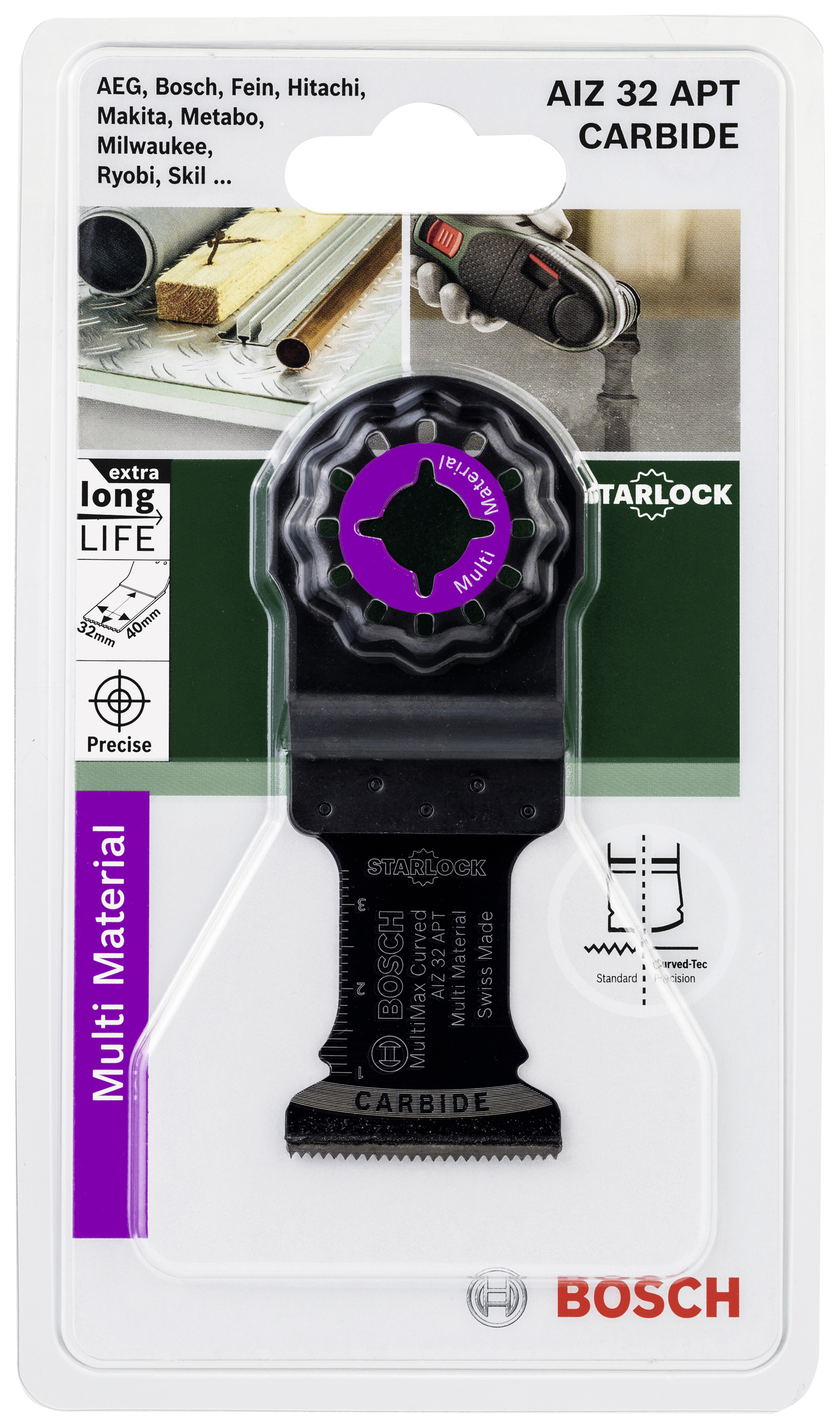 Bosch Accessories 2609256F00 AIZ 32 APT Karbidy ponorný pilový list 32 mm 1 ks