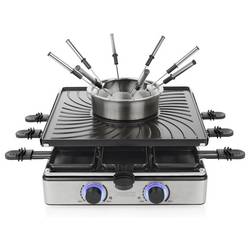 Princess 01.162670.01.001 raclette gril 8 pánví, 8 napichovátek na fondue