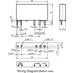 Hongfa HF41F/012-ZST, HF41F/012-ZST relé do DPS, monostabilní, 1 cívka, 125 V/DC, 400 V/AC, 6 A, 1 ks