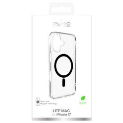 Puro Cover Apple iPhone 17 transparentní, černá Kompatibilní s MagSafe PUIPC1763LITEMBLK