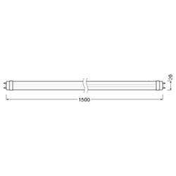 OSRAM HOMELIGHTING LED trubice Energetická třída (EEK2021): C (A - G) G13 zářivkový tvar KVG, VVG 22.2 W teplá bílá 1 ks