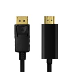 LogiLink HDMI kabel USB-C ® zástrčka 1 m černá CV0126 pozlacené kontakty HDMI kabel